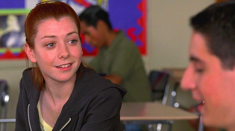 Michelle smiling at Jim