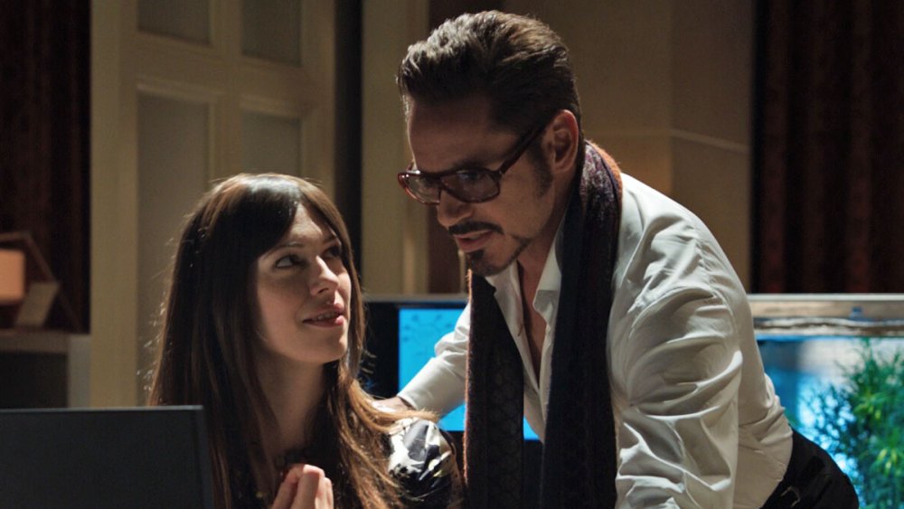 Rebecca Hall and Robert Downey Jr. in Iron Man 3