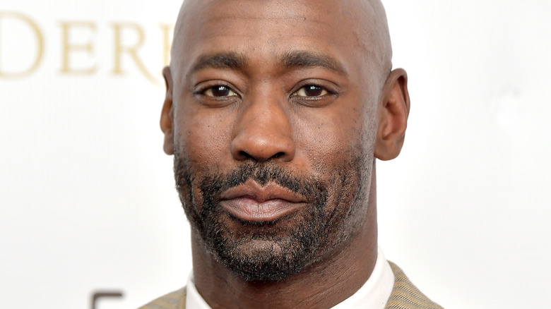 D.B. Woodside looking serious