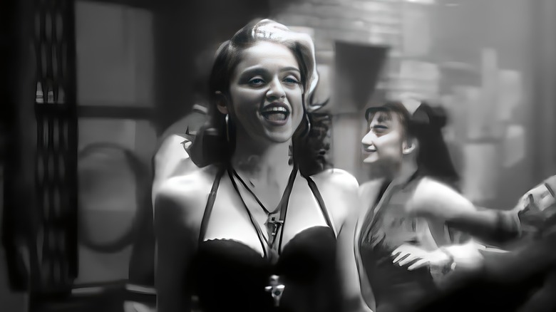 Madonna dances and sings