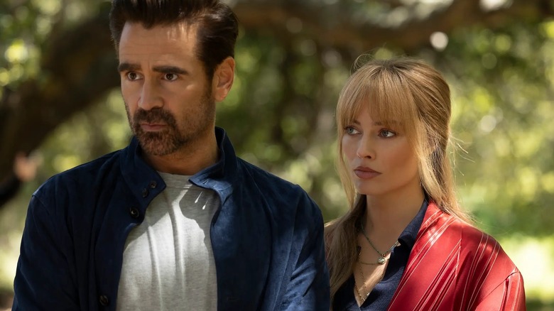 David and Sarah with stern faces in A Big Bold Beautiful Journey (2025)