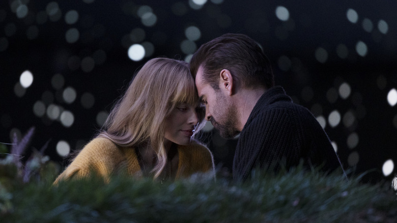 Sarah and David sitting under the stars in A Big Bold Beautiful Journey (2025)