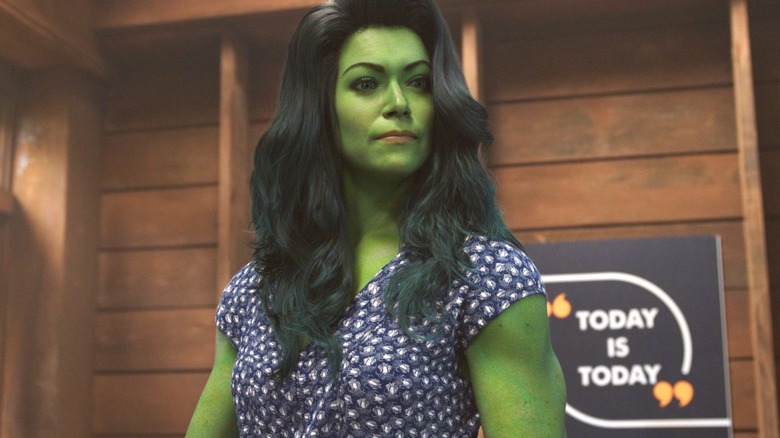 She-Hulk in cabin