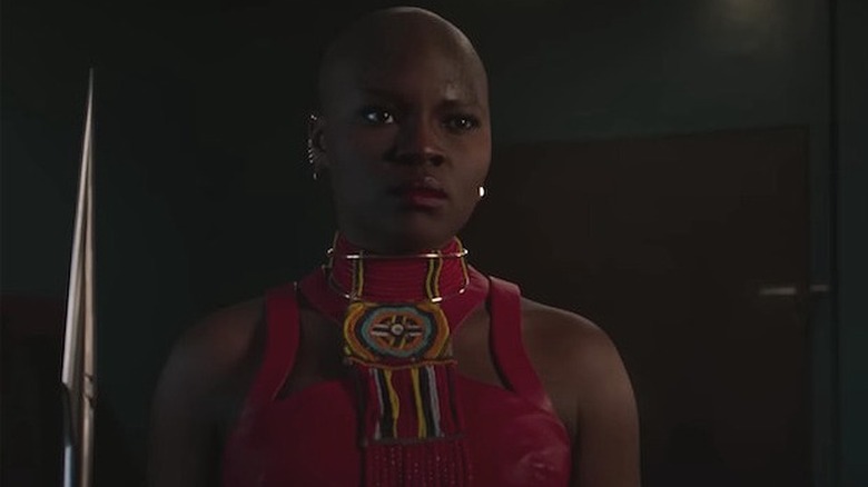 Dora Milaje warrior holding spear
