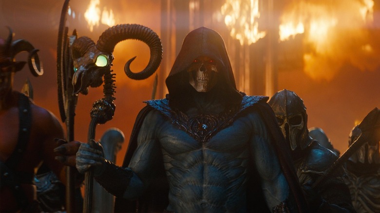 Skeletor appearing to threaten the rules of Eternia in Masters of the Universe (2026)
