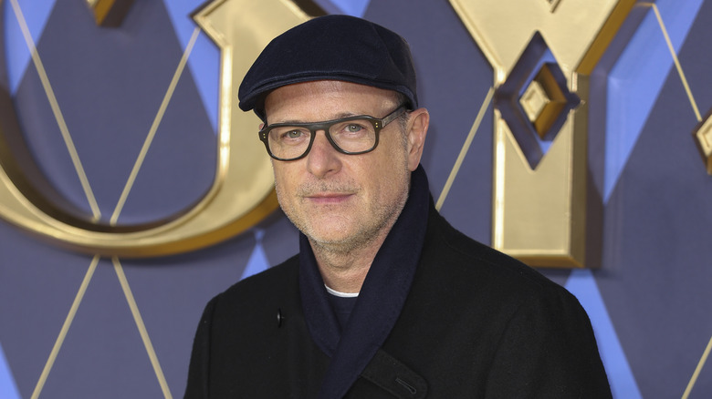 Matthew Vaughn posing at Argylle premiere