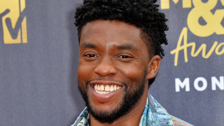 Chadwick Boseman on the red carpet