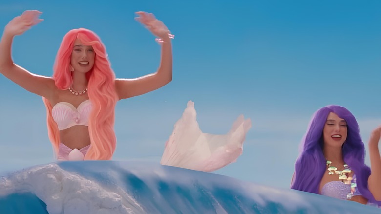 Mermaid Barbie waving