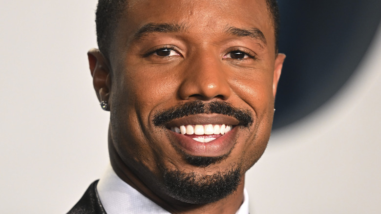 Michael B Jordan smiling