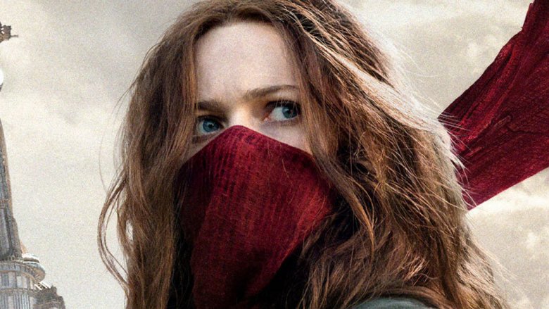 Hera Hilmar as Hester Shaw in Mortal Engines