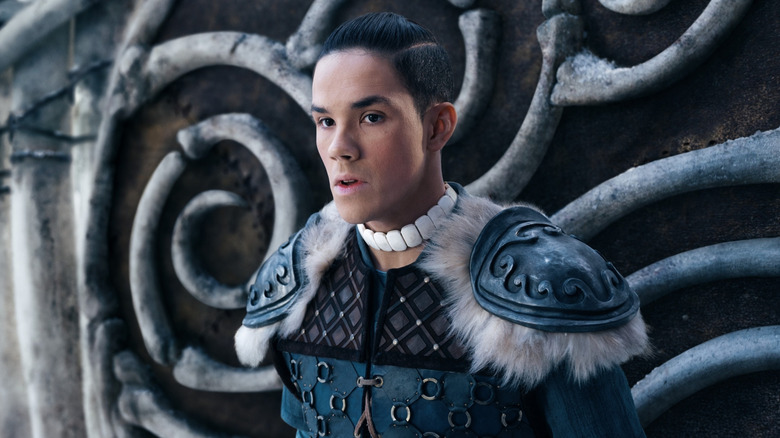 Sokka wearing armor
