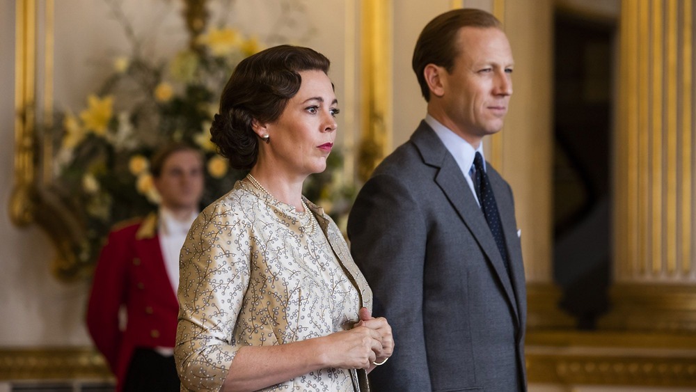 Olivia Colman and Tobias Menzies in The Crown