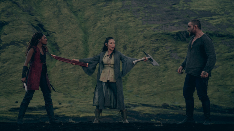 Eile, Scian, and Fjall arguing
