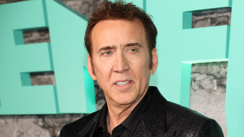 Nicolas Cage smiling