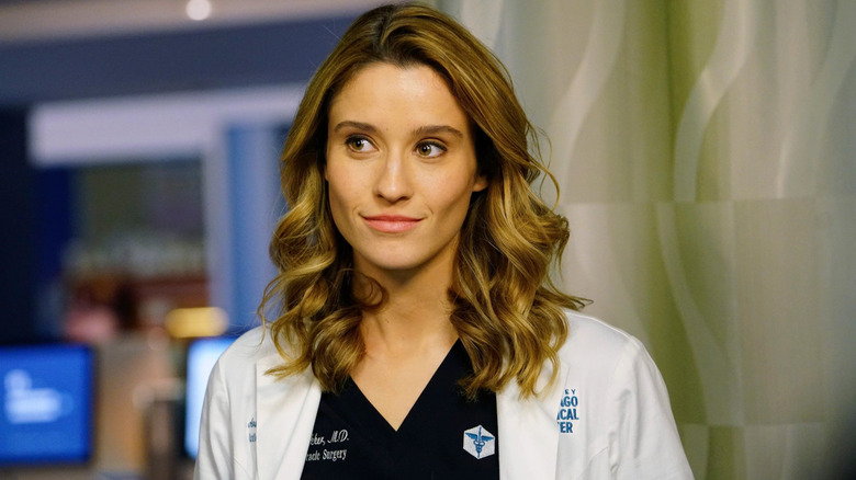 Ava Bekker smiling in "Chicago Med" (2015-present)