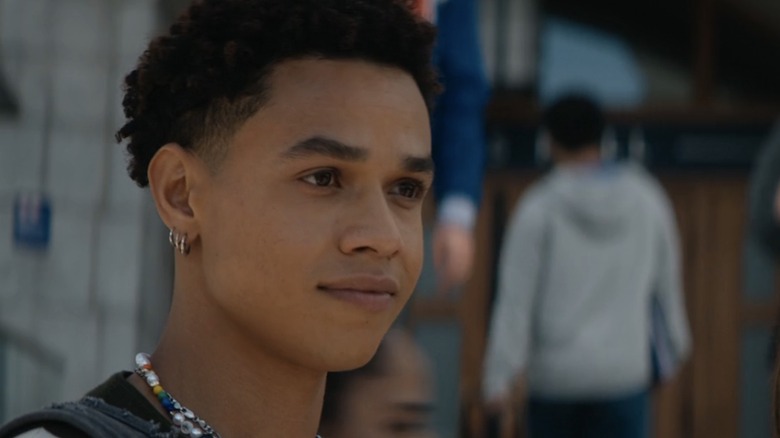 Dexter smirking in "Off Campus"