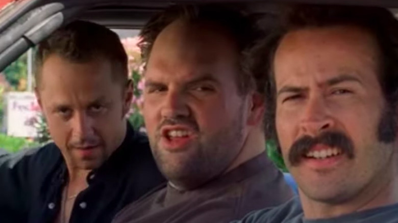 Randy Hickey scowling in car