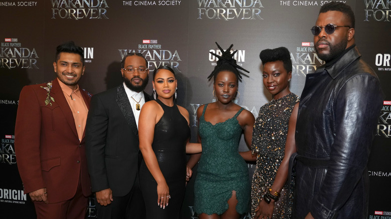 Danai Gurira and the cast of Black Panther: Wakanda Forever"