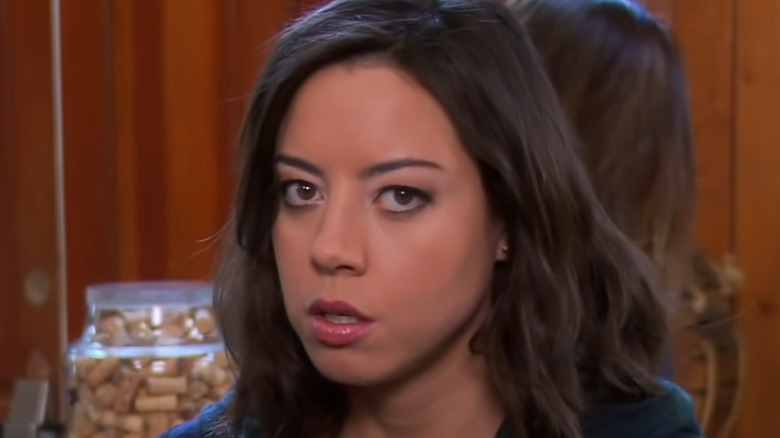 April looking confused in Parks and Recreation 