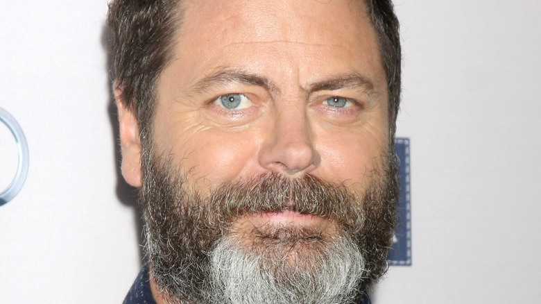 Nick Offerman grinning