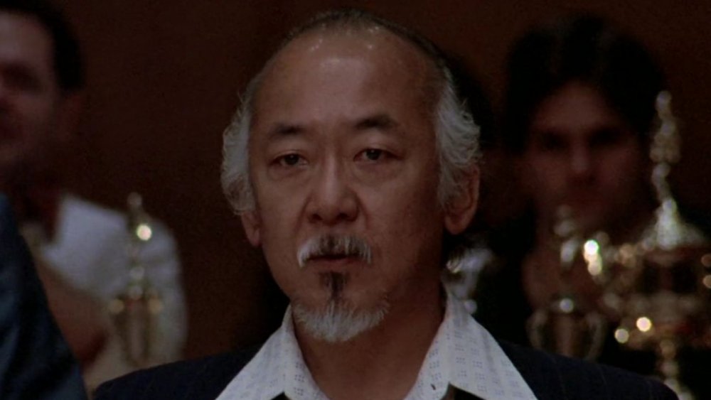 Pat Morita as Mr. Miyagi in The Karate Kid