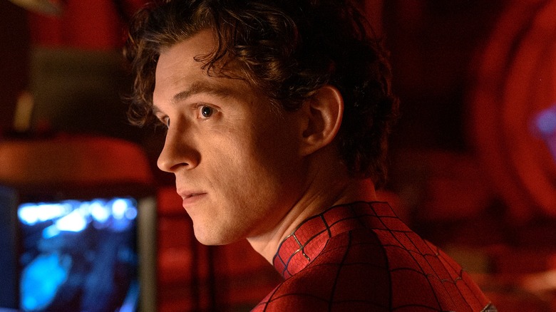 Peter Parker looking concerned in Spider-Man: Brand New Day