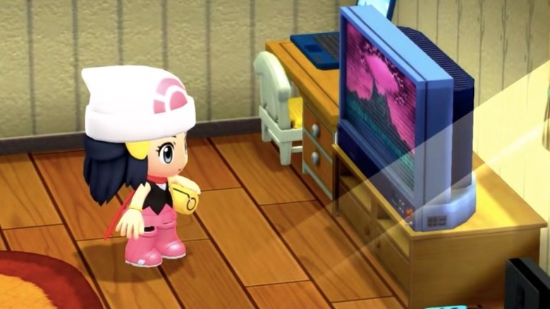 Chibi Dawn watching tv