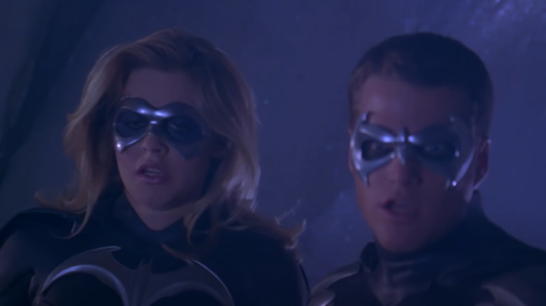 Batgirl and Robin at work