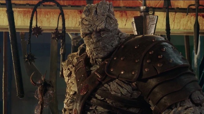 Korg scowling