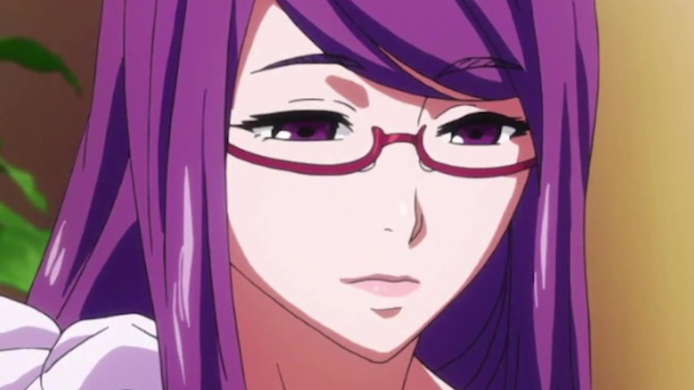 Rize wearing glasses