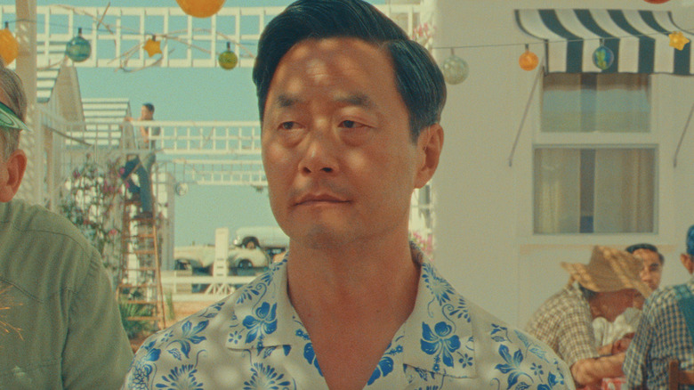Roger Cho wears a Hawaiian shirt