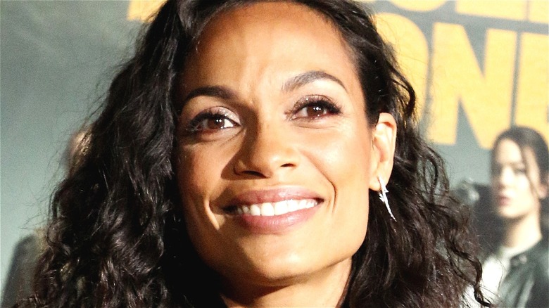 Rosario Dawson smiling