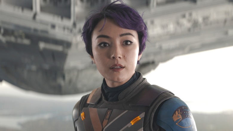 Sabine with a shocked expression in 