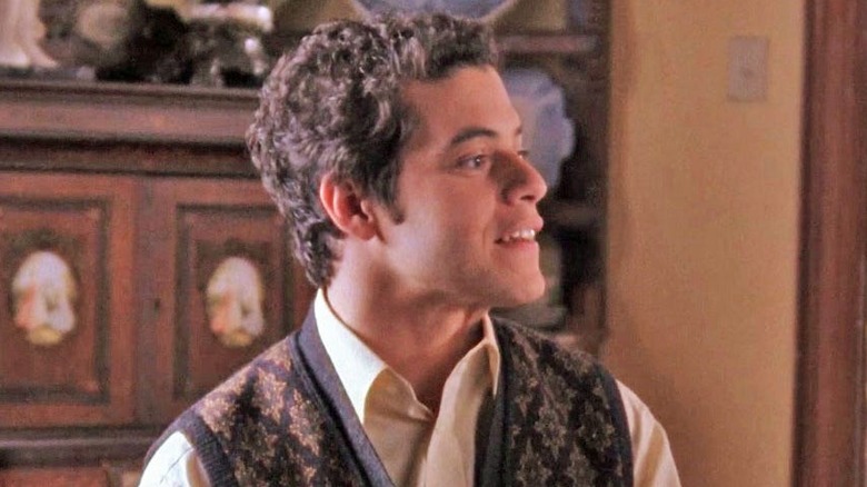 Rami Malek in a sweater vest