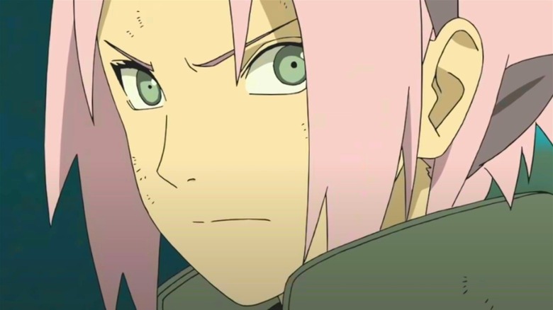 Sakura talking to Naruto