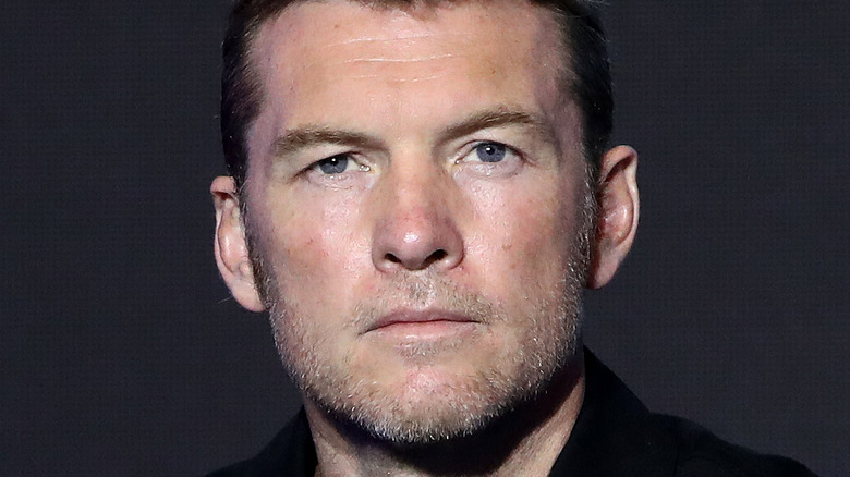 Sam Worthington staring