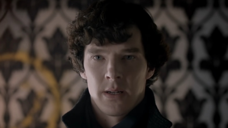 Sherlock staring coldly