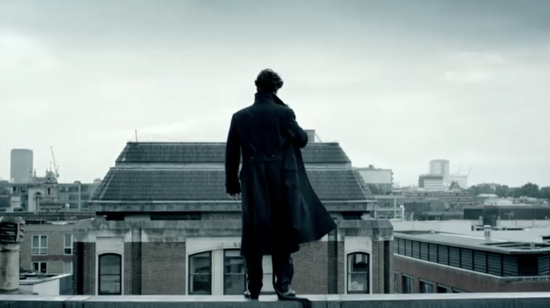 Sherlock just before jumping