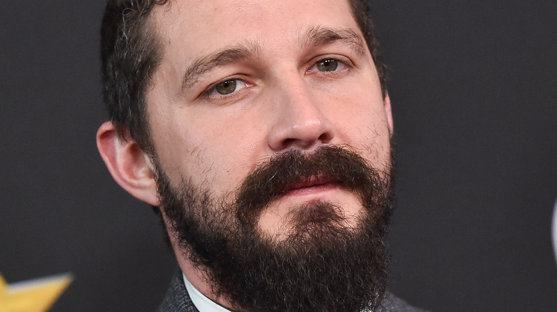 Shia LaBeouf frowning