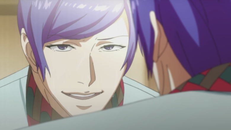 Shuu Tsukiyama looks in mirror