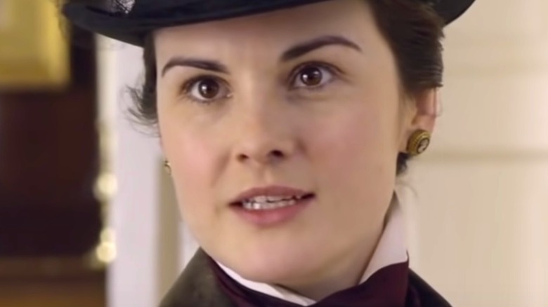 Michelle Dockery playing Lady Mary Crawley