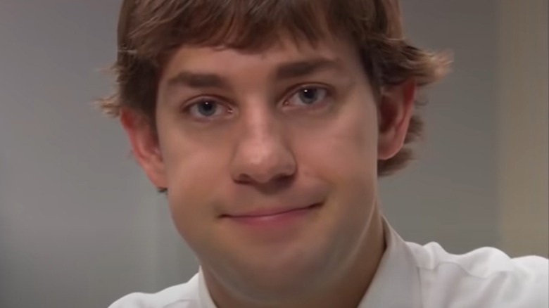 Jim Halpert The Office looking at camera