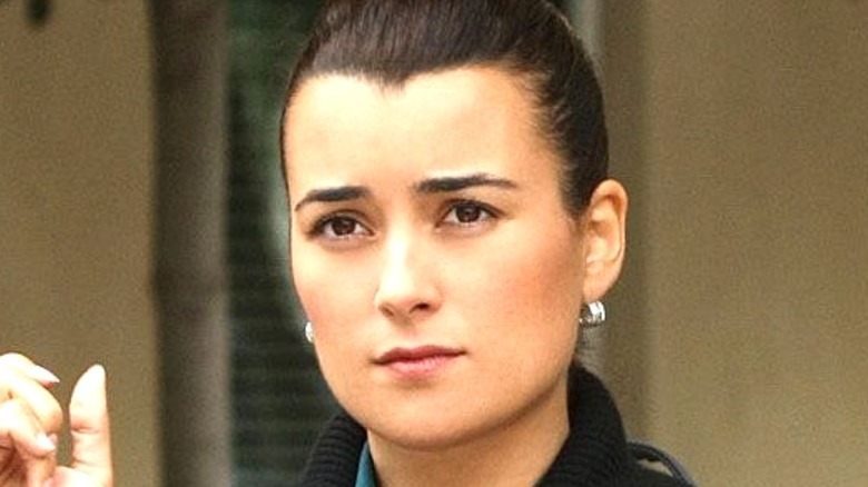 Ziva David looks on intently