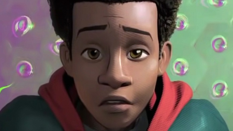 Miles Morales staring