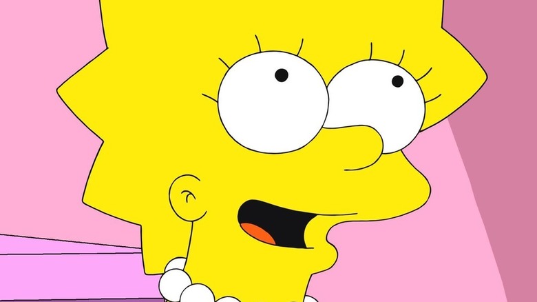 Lisa Simpson smiling 