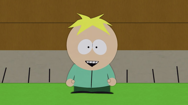 Butters smiling wide