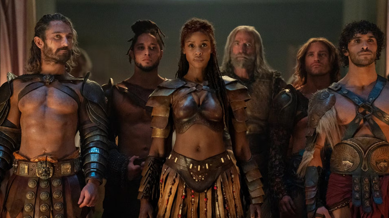 Achillia leads the troops in "Spartacus: House of Ashur"