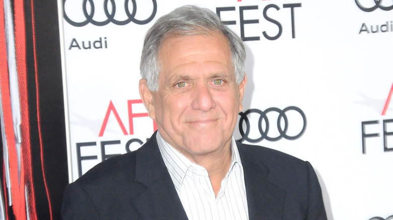 Les Moonves serious
