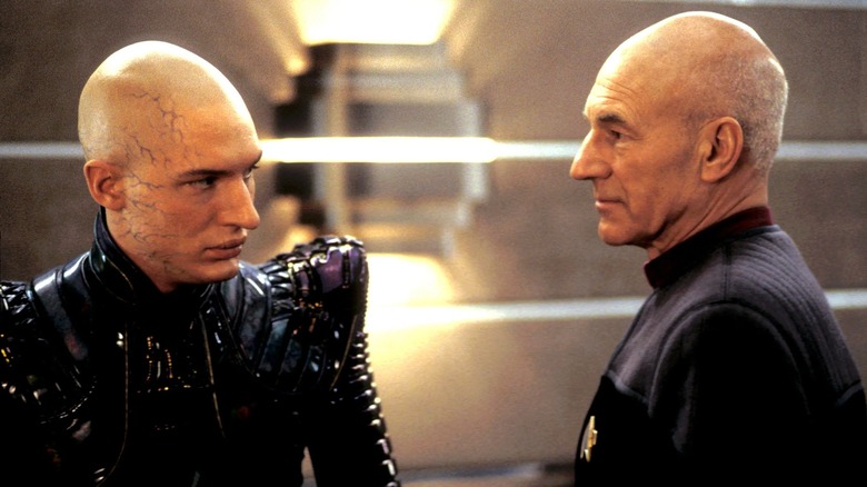 Praetor Shinzon glaring at Jean-Luc Picard in Star Trek: Nemesis (2002)