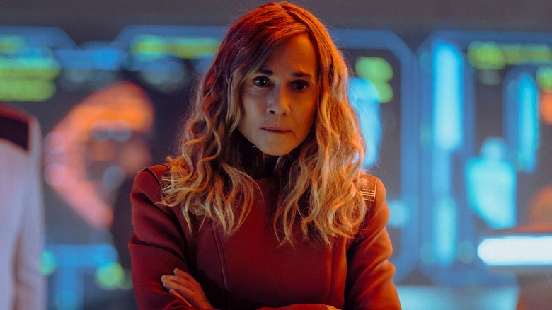 Nahla Ake crosses her arms on Star Trek: Starfleet Academy (2026)